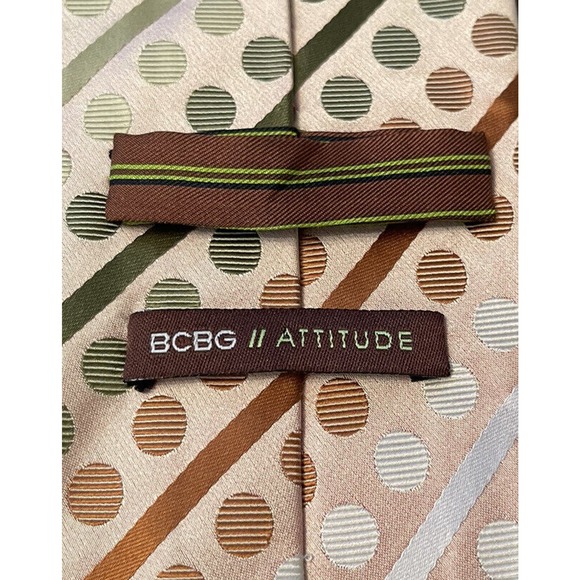 Bcbg Attitude All Imported Silk Hand Sewn Men’s Neck Tie - Picture 8 of 9